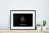 MuchoWow® Gerahmtes Poster Nürnberg - Karte - Gold - Produktbild-Vorschau 6