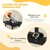PawHut Barrière de sécurité pour animaux avec porte Voir les images du produit 3