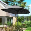 Outsunny Parasol de jardin extšŠrieur, parasol double Voir les images du produit 9