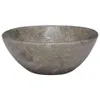 vidaXL Waschbecken Grau 53x40x15 cm Marmor Produktbild-Vorschau 2