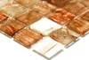 Mosaikfliese Glas Goldstar klar weiß bronze Wandfliesen Produktbild-Vorschau 2