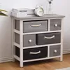 Rebecca Mobili Niska komoda z 6 szufladami z drewna i Podgląd zdjęcia produktu 2