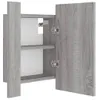 vidaXL Armoire à miroir LED gris Sonoma 40x12x45 cm Bois Voir les images du produit 10