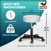 CASARIA® Rollhocker Höhenverstellbar 10cm Polsterung 46-60 Produktbild-Vorschau 4