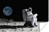 MuchoWow® Poster Astronaut - Mond - Laptop 120x80 cm - Produktbild-Vorschau 1