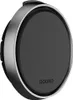 A close-up studio shot of a circular black device with a silver rim. Produktbild-Vorschau