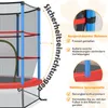 Trampoline de jardin COSTWAY Ø165cm avec filet de sécurité, Voir les images du produit 3
