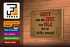 Holzschild Spruch 18x12cm Gott gab Zeit von Eile nichts Produktbild-Vorschau 4