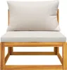 vidaXL 2-tlg. Garten-Sofa-Set mit Kissen Massivholz Akazie Produktbild-Vorschau 4