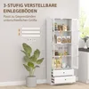 Armoire de cuisine HOMCOM, armoire haute avec tiroir et Voir les images du produit 5