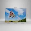Bild auf Leinwand - Leinwandbild - Motorrad Reiter Himmel - Produktbild-Vorschau 3