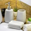 KADAX Zestaw Łazienkowy Biały Dozownik + Kubek Podgląd zdjęcia produktu 2