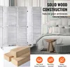 A bedroom scene with a white wooden room divider and decorative elements. Produktbild-Vorschau
