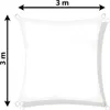 Vela da giardino impermeabile rossa, protezione UV, 3 x 3 Anteprima dell’immagine prodotto 21