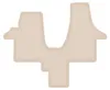 DURBAN Beige Velours-Fußmatten-Set für VW Transporter T5 Produktbild-Vorschau 1