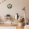 Fußball Ziffernblatt Wanduhr aus MDF für Fußballfans Produktbild-Vorschau 3