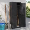 vidaXL Gartenschrank Schwarz 65x37x165 cm PP Produktbild-Vorschau 13