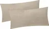 2er Set Fleece Winter Kissenbezug in 40x80cm - Beige - Produktbild-Vorschau 1