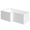 Raumspar Badewanne SYNA mit Duschzone 150 x 85/70 x 40 cm, Produktbild-Vorschau 2