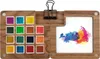 Skizzenbuch Palette aus Holz, Tragbare Aquarell Palette 15 Produktbild-Vorschau 1