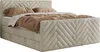 MKS MEBLE Boxspringbett 200x200 mit Bettkasten Matratze H4 Produktbild-Vorschau 5