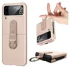 Faltbare Hülle Für Samsung Z Flip 4 Roségold Pink Mit Ring Produktbild-Vorschau 1