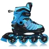 A single inline skate is shown against a white background. Náhľad obrázku produktu