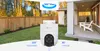 A security camera is shown in front of a house and yard, with text overlays indicating its features. Anteprima dell’immagine prodotto