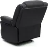 Rear view of a black recliner chair. Podgląd zdjęcia produktu