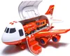 A toy transport airplane with fire department vehicles inside. Produktbild-Vorschau