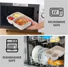 4er-Pack Bento-Lunchbox-Set, 3 Fächer, Weizenstroh, Produktbild-Vorschau 5