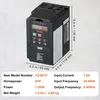 VFD 2HP, 1,5 kW, 7,5 A, 220 V, ingresso monofase o trifase, Anteprima dell’immagine prodotto 7