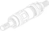 A line drawing of a plumbing part. Produktbild-Vorschau