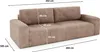 Furnisell Cord Schlafsofa Sofa mit Bettkasten "FANO", Braun Produktbild-Vorschau 6