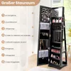 COSTWAY Armoire à bijoux, armoire à glace avec miroir Voir les images du produit 5
