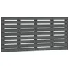 Wand-Kopfteil Grau 141x3x63 cm Massivholz Kiefer Produktbild-Vorschau 1