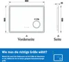 Badspigel mit Steckdose 80×60cm Uhr LED Schminkspiegel Produktbild-Vorschau 10