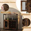 COSTWAY Weinschrank, Küchenschrank mit Weinregal & Produktbild-Vorschau 6