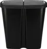 Prosperplast COMPACTA Q DUO, 45 l, noir recyclé avec Voir les images du produit 2