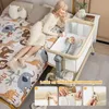 COSTWAY Detská postieľka 4 v 1 s moskytiérou, kolískou a Náhľad obrázku produktu 2