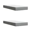 Boxspringbett mit Matratze Hellgrau 200x200 cm Stoff Produktbild-Vorschau 11