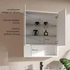 LED Spiegelschrank Bad 60x78 cm Schwarz mit Beleuchtung Produktbild-Vorschau 4