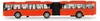 Metalowy autobus przegubowy, czerwony, Podgląd zdjęcia produktu 4