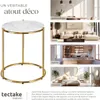 Table d'appoint ELSA aspect marbre et structure en acier - Voir les images du produit 5