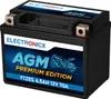 Electronicx AGM Batterie 4,5Ah 12V 70A YTZ5-S ▶ Batterie de Voir les images du produit 2