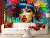 Vlies fototapete Bunte Frau Abstraktion 400x280 cm Feeby Produktbild-Vorschau 2