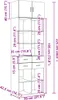 vidaXL Hochschrank Betongrau 70x42,5x225 cm Holzwerkstoff Produktbild-Vorschau 8