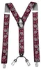 DonDon Herren Hosenträger 3,5 cm breit 4 Clips mit braunem Produktbild-Vorschau 2