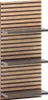 Wandregal 30 cm breit Akustikpaneel-Optik mit anthrazit Produktbild-Vorschau 1