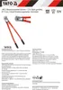 YATO Bolzenschneider 800 mm – CrV‑Stahl gehärtet, Ø 11 mm, Produktbild-Vorschau 6